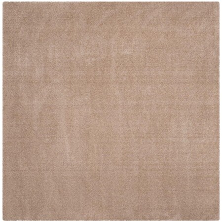 Safavieh 6 Ft.-7 In. X 6 Ft.-7 In. Velvet Shag Power Loomed Square Area Rug, Light Beige VSG169L-7SQ